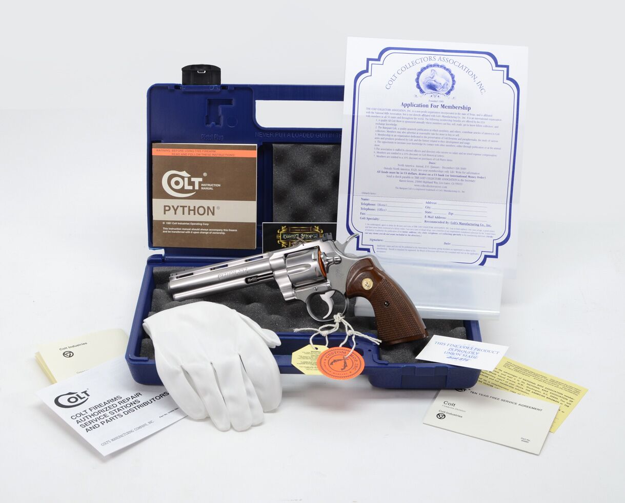 1982 Colt Python .357 Magnum. 6