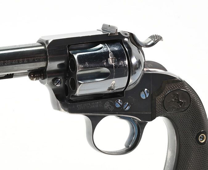 close up view of Colt Bisley Target
