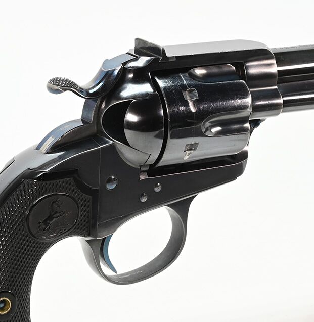 rear view of cylinder on Colt Bisley Target