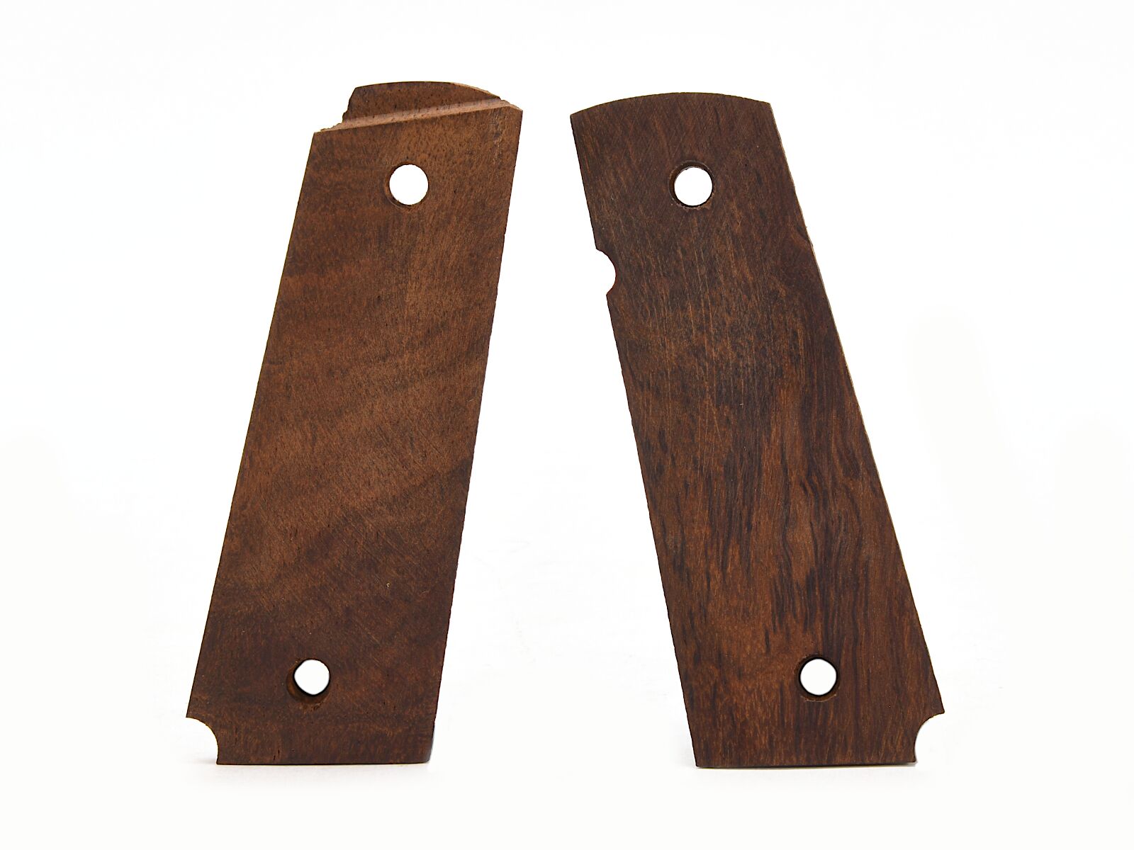 Colt 1911 Double Diamond Checkered Rosewood Grips Image 2